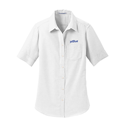 LADIES SHORT SLEEVE  OXFORD SHIRT
